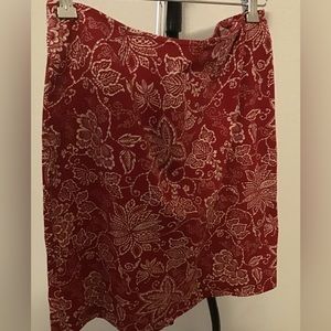 Red Paisley skirt